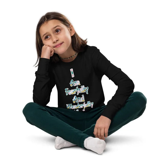 Psalm 139:14- Girls Youth long sleeve tee