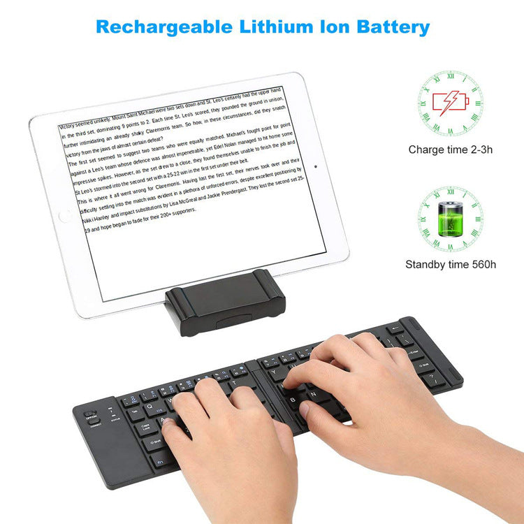 Folding Metal Bluetooth Foldable Keyboard