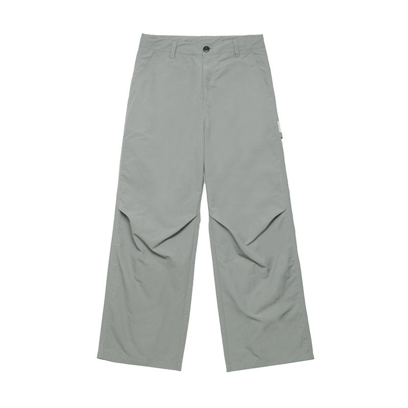 Street  Casual Loose Straight leg pants