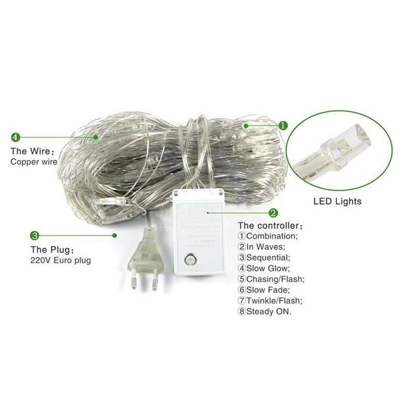 Christmas led string lights/ outdoor waterproof