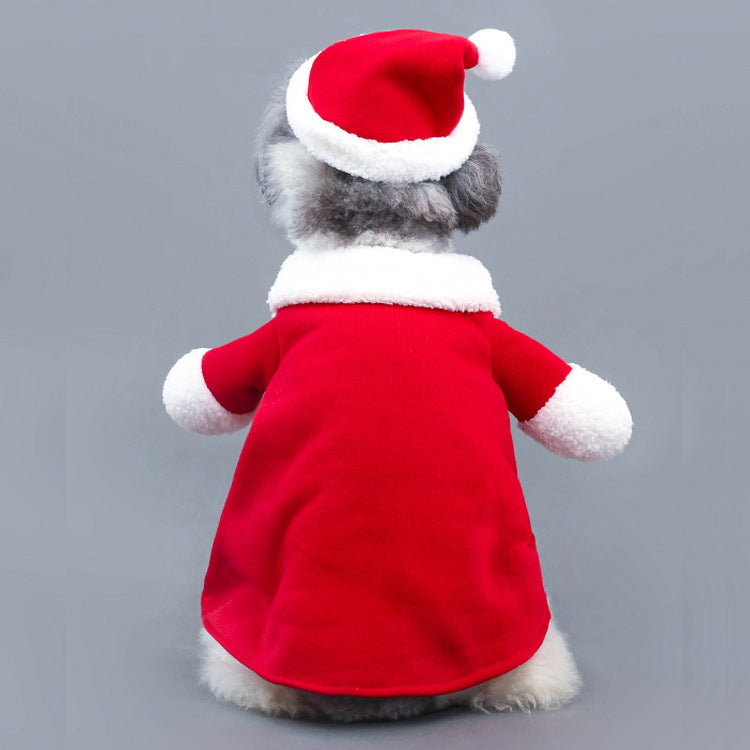 Pet as Standing Santa Christmas Costume