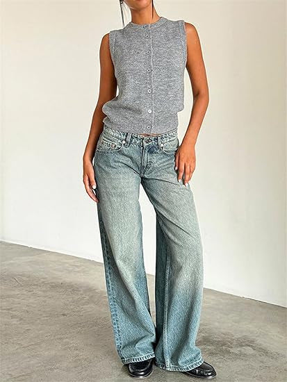 Street Wide Leg Denim Women&