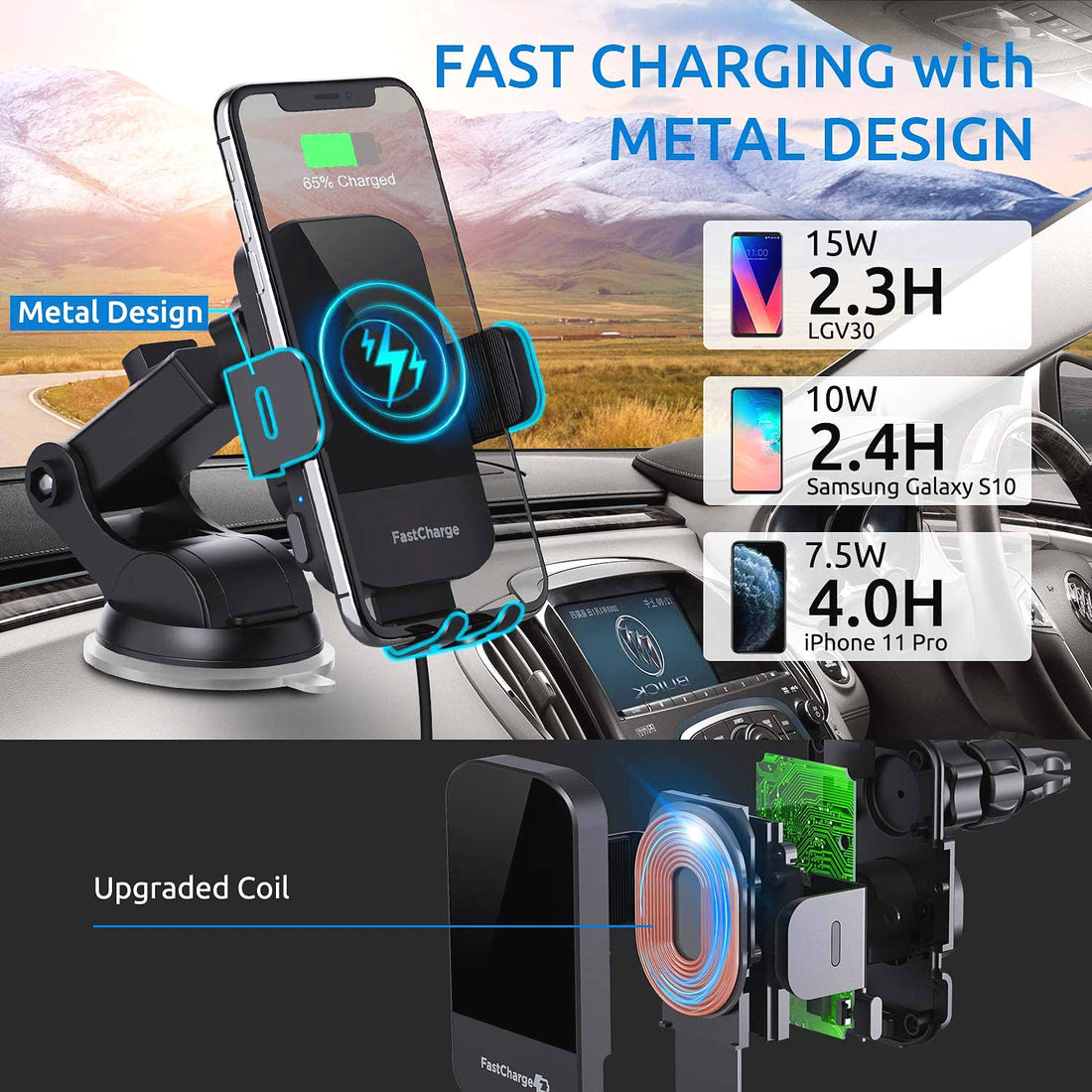 Car Wireless Charging Stand