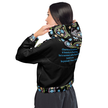 Praised- Women’s cropped windbreaker