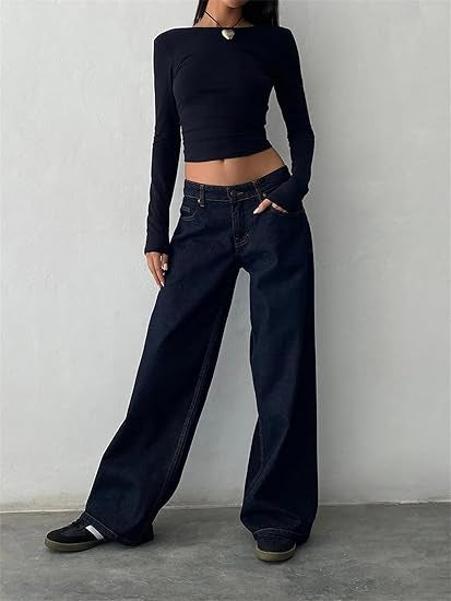 Street Wide Leg Denim Women&