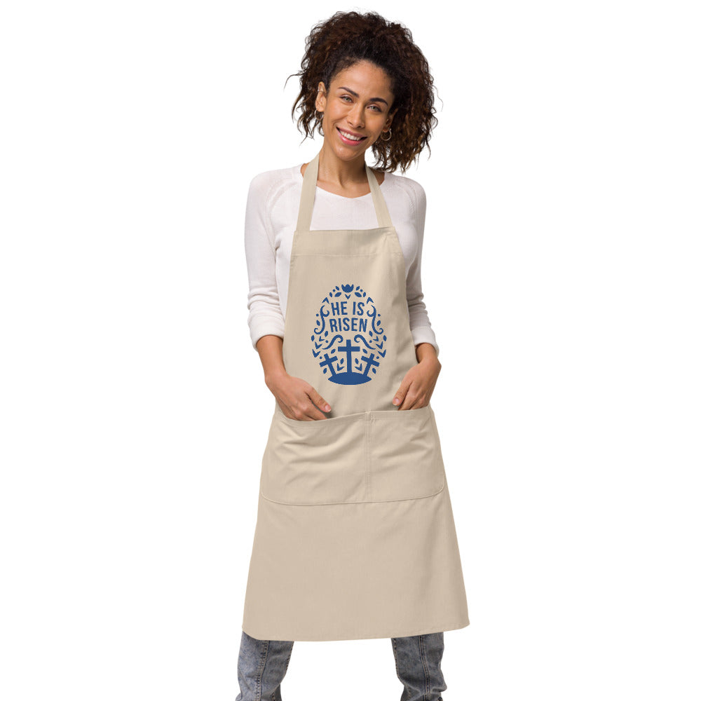 He Is Risen- Organic cotton apron