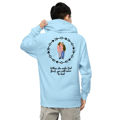 Ruth and Boaz Line- God First midweight hoodie